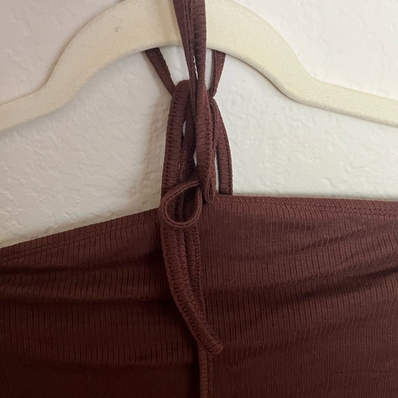 Off the shoulder brown going out shirt, SHEIN size 4x - Picture 3 of 6